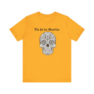 Vibrant Los Muertos Unisex Jersey - Cotton Short Sleeve - Dipaliz - T-shirts
