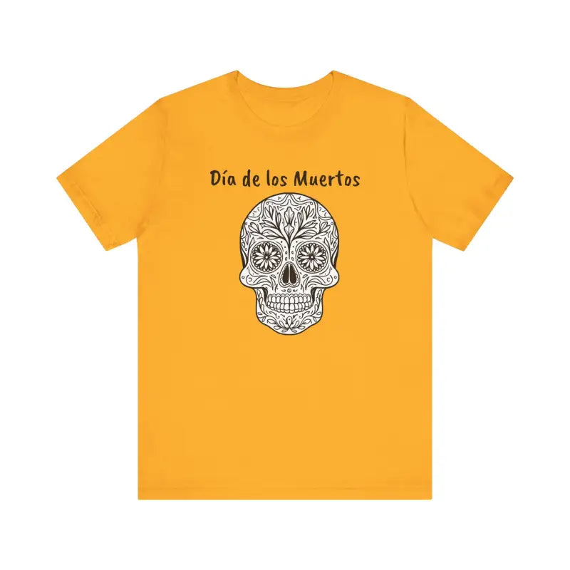 Turn Heads with Los Muertos Sugar Skull Jersey Tee - T-shirt