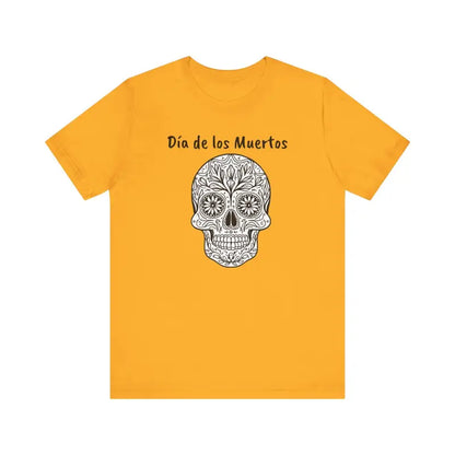 Turn Heads with Los Muertos Sugar Skull Jersey Tee - T-shirt