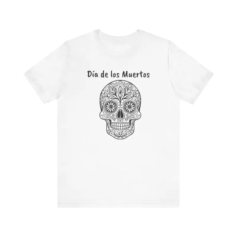 Turn Heads with Los Muertos Sugar Skull Jersey Tee - T-shirt