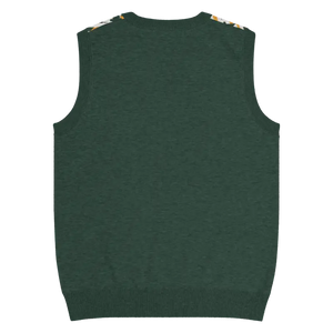 Diagonal Stripes Knit V-neck Vest - Retro Chic Style - Dipaliz - Vests