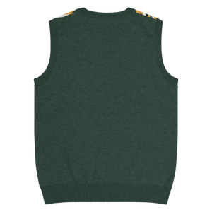 Diagonal Stripes Knit V-neck Vest - Retro Chic Style - Dipaliz - Vests