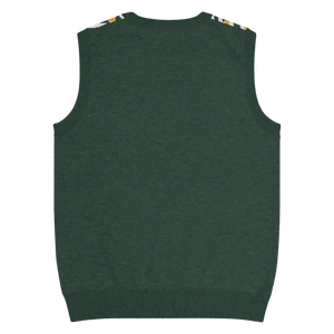 Diagonal Stripes Knit V-neck Vest - Retro Chic Style - Dipaliz - Vests