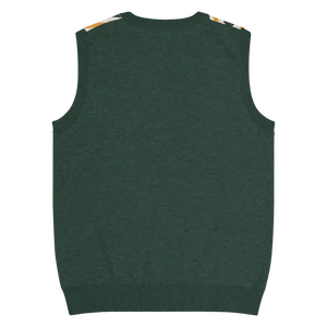 Diagonal Stripes Knit V-neck Vest - Retro Chic Style - Dipaliz - Vests