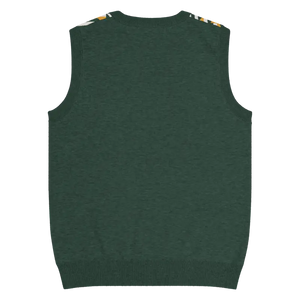 Diagonal Stripes Knit V-neck Vest - Retro Chic Style - Dipaliz - Vests