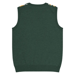 Diagonal Stripes Knit V-neck Vest - Retro Chic Style - Dipaliz - Vests