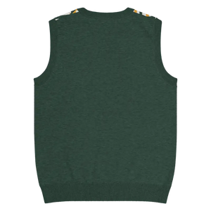 Diagonal Stripes Knit V-neck Vest - Retro Chic Style - Dipaliz - Vests