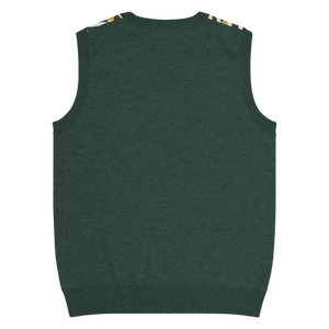 Diagonal Stripes Knit V-neck Vest - Retro Chic Style - Dipaliz - Vests