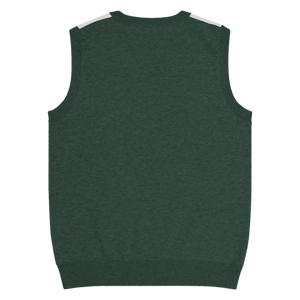 Retro Knit V-neck Vest - Diagonal Stripes Cotton - Dipaliz - Vests