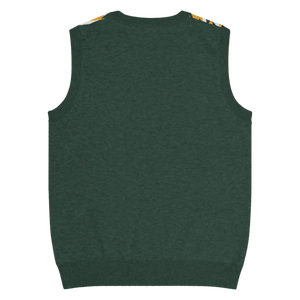 Retro Knit V-neck Vest - Diagonal Stripes Cotton - Dipaliz - Vests