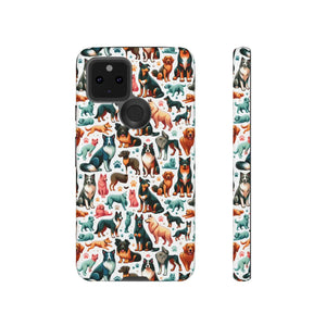 Tough Protective Phone Cases - Dog Print Extra Durability - Dipaliz - Mobile