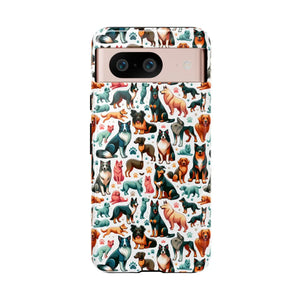 Tough Protective Phone Cases - Dog Print Extra Durability - Dipaliz - Mobile