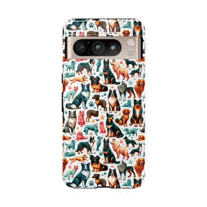 Tough Protective Phone Cases - Dog Print Extra Durability - Dipaliz - Mobile