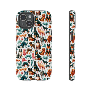 Tough Protective Phone Cases - Dog Print Extra Durability - Dipaliz - Mobile