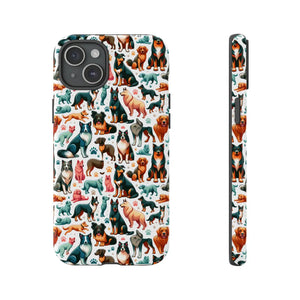 Tough Protective Phone Cases - Dog Print Extra Durability - Dipaliz - Mobile
