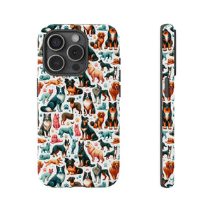 Tough Protective Phone Cases - Dog Print Extra Durability - Dipaliz - Mobile