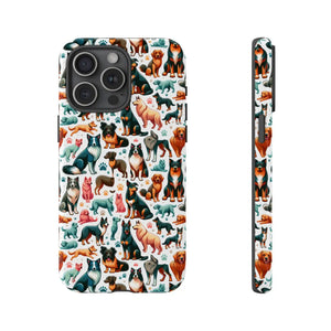 Tough Protective Phone Cases - Dog Print Extra Durability - Dipaliz - Mobile
