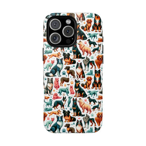 Tough Protective Phone Cases - Dog Print Extra Durability - Dipaliz - Mobile