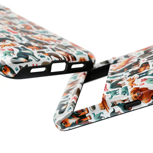 Tough Protective Phone Cases - Dog Print Extra Durability - Dipaliz - Mobile