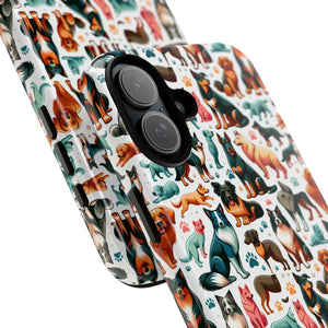 Tough Protective Phone Cases - Dog Print Extra Durability - Dipaliz - Mobile