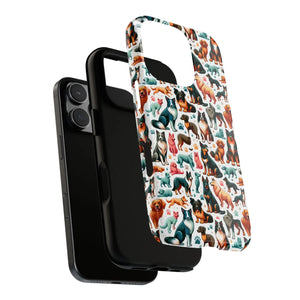 Tough Protective Phone Cases - Dog Print Extra Durability - Dipaliz - Mobile