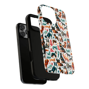 Tough Protective Phone Cases - Dog Print Extra Durability - Dipaliz - Mobile
