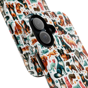Tough Protective Phone Cases - Dog Print Extra Durability - Dipaliz - Mobile