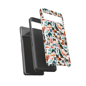 Tough Protective Phone Cases - Dog Print Extra Durability - Dipaliz - Mobile