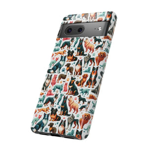 Tough Protective Phone Cases - Dog Print Extra Durability - Dipaliz - Mobile