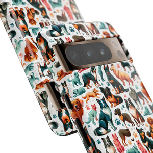 Tough Protective Phone Cases - Dog Print Extra Durability - Dipaliz - Mobile