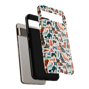 Tough Protective Phone Cases - Dog Print Extra Durability - Dipaliz - Mobile