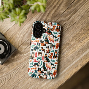 Tough Protective Phone Cases - Dog Print Extra Durability - Dipaliz - Mobile