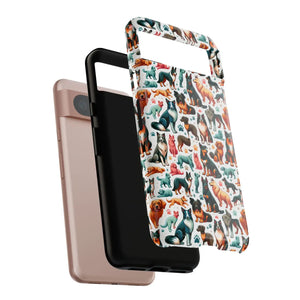 Tough Protective Phone Cases - Dog Print Extra Durability - Dipaliz - Mobile