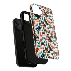 Tough Protective Phone Cases - Dog Print Extra Durability - Dipaliz - Mobile