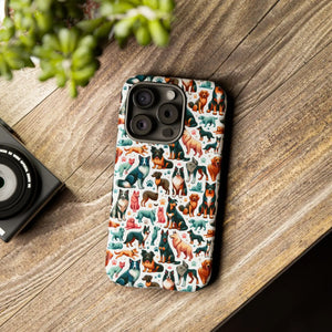 Tough Protective Phone Cases - Dog Print Extra Durability - Dipaliz - Mobile