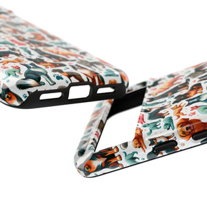 Tough Protective Phone Cases - Dog Print Extra Durability - Dipaliz - Mobile