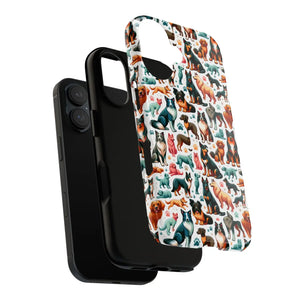 Tough Protective Phone Cases - Dog Print Extra Durability - Dipaliz - Mobile