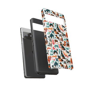 Tough Protective Phone Cases - Dog Print Extra Durability - Dipaliz - Mobile