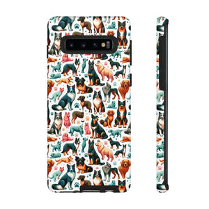 Tough Protective Phone Cases - Dog Print Extra Durability - Dipaliz - Mobile