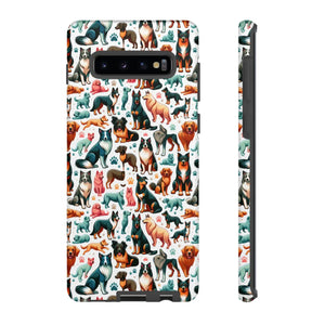 Tough Protective Phone Cases - Dog Print Extra Durability - Dipaliz - Mobile