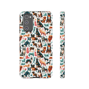 Tough Protective Phone Cases - Dog Print Extra Durability - Dipaliz - Mobile