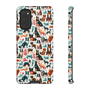 Tough Protective Phone Cases - Dog Print Extra Durability - Dipaliz - Mobile