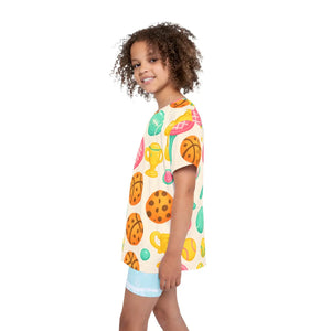 Active Kids Sports Jersey - Bold Icons - Dipaliz - T-shirts