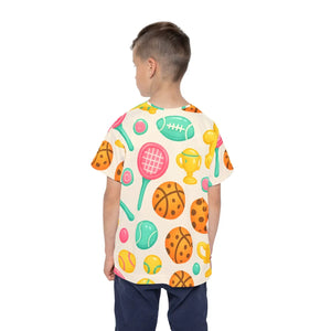 Active Kids Sports Jersey - Bold Icons - Dipaliz - T-shirts