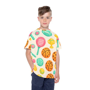 Kids Sports Jersey - Bold Icons Design - Dipaliz - T-shirts