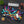 Vibrant Digital Glitch Art Desk Mat - Neoprene - Dipaliz - Workstation & Cubicle Accessories