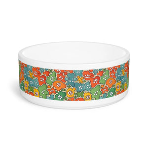 Colorful Pattern Pet Bowl - Ceramic 16oz Dining - Dipaliz - Bowls Feeders & Waterers