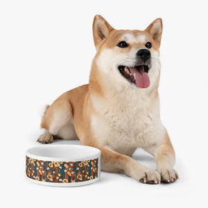 Chic Dog Paw Print Pet Bowl - Ceramic Pattern - Dipaliz - Bowls Feeders & Waterers