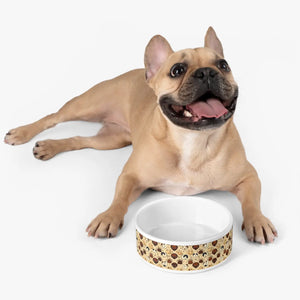 Posh Dog Print Pattern Pet Bowl - Ceramic 16oz - Dipaliz - Bowls Feeders & Waterers