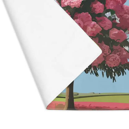 Elevate Dining with Elegant Cotton Rose Tree Placemat - 18’’ × 14’’ Home Decor